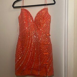 Sau Lee DAVINA SEQUIN MINI DRESS
